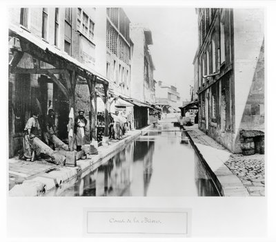 Course of the Bievre in Paris with Tanneries, 1858-78 by Charles Marville